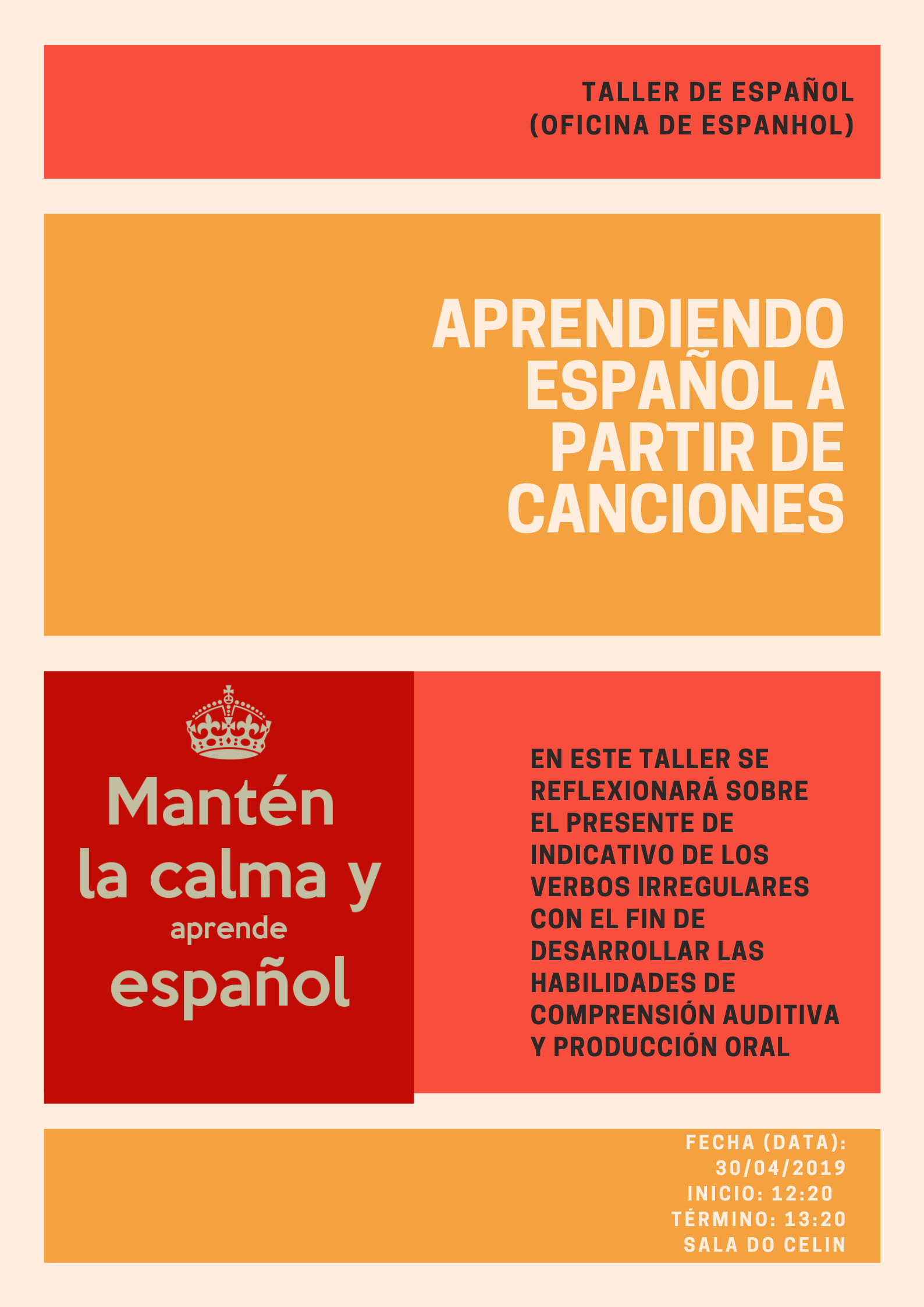 TALLER DE ESPAÑOL Oficina de EspanholT