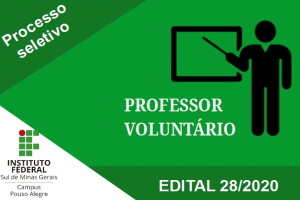 edital de seleção de professor voluntário