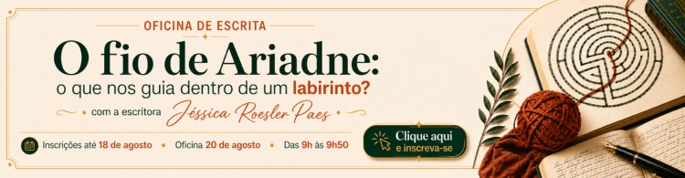 Abertas as inscrições para a oficina de escrita com Jessica Roesler Paes. 