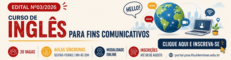 Inscreva-se aqui para o curso de Inglês Básico. É gratuito!