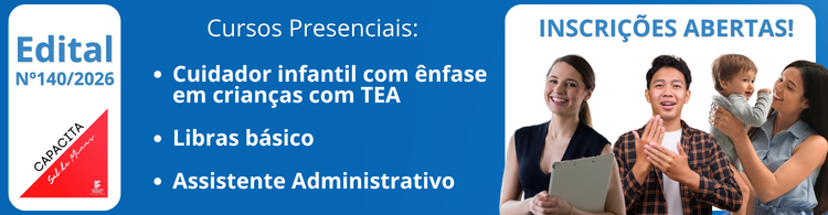 Inscrições abertas para cursos gratuitos pelo Programa Capacita Sul de Minas.