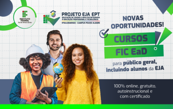 Campus Pouso Alegre abre 4.500 vagas para Cursos FIC a distância