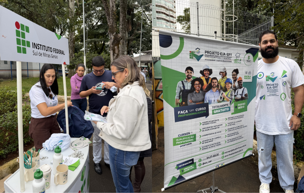 Projeto EJA-EPT participa de ação comunitária em Pouso Alegre